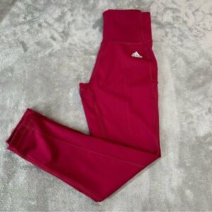 Adidas Primegreen Women’s Leggings   Aeroready Legacy Burgundy Red Size Small